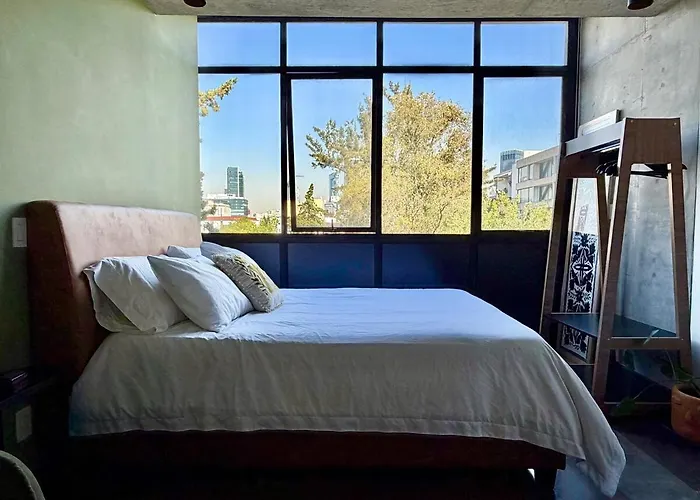 Loft With Urban View - Walk Everywhere Roma Norte *
